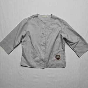 Vintage Marvin Neitzel Nursing Smock Womens Medium Patch Thornton Junior College